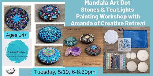 Mandala Dot Art Stones & Tea Lights Painting Workshop