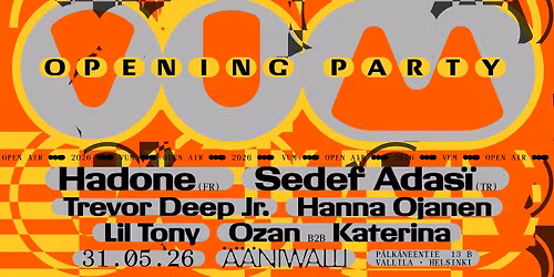 VUM OPEN AIR 2026 OPENING PARTY