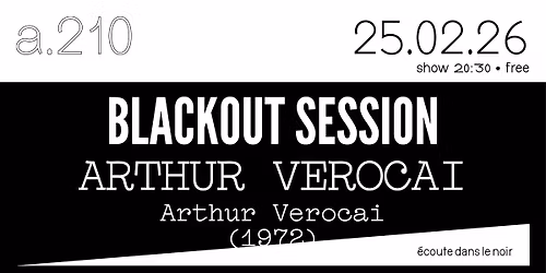 Blackout Session - Arthur Verocai "Arthur Verocai"