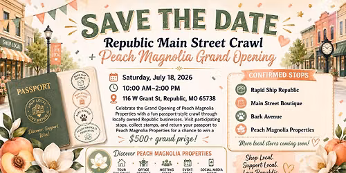 Peach Magnolia Grand Opening + Republic Main Street Crawl
