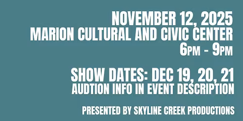 AUDITIONS! "A Christmas Carol: A Live Radio Play"