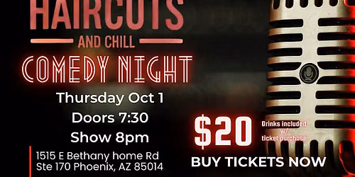 Comedy night at the barbershop