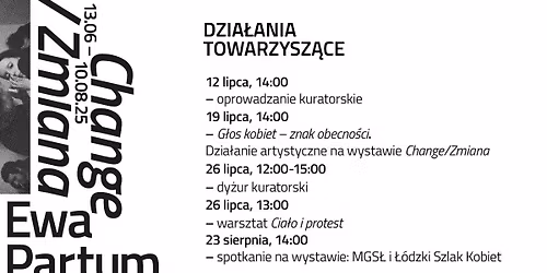 Ewa Partum - CHANGE \/ ZMIANA - Dzia\u0142ania towarzysz\u0105ce