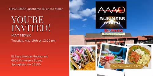NoVA MNO MAY  Lunchtime Business Mixer