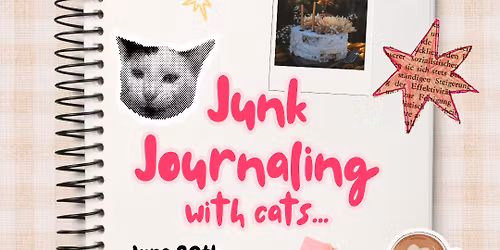 Junk Journaling with cats event