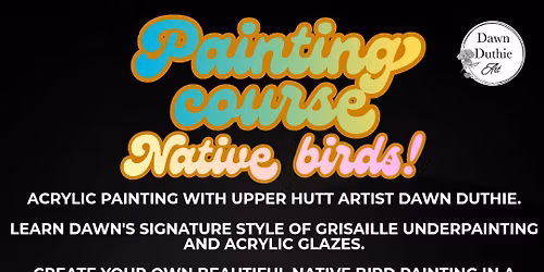 native bird:acrylic painting course: 5 weeks