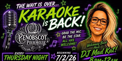 Karaoke is BACK @ the Pour House!