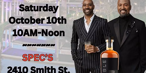 Sable Bourbon Bottle Signing w\/ Morris Chestnut & Malcolm D Lee