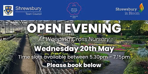 Weeping Cross Open Evening - 2026