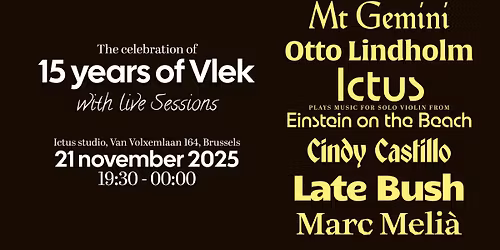 VLEK 15 YEARS - Live Sessions