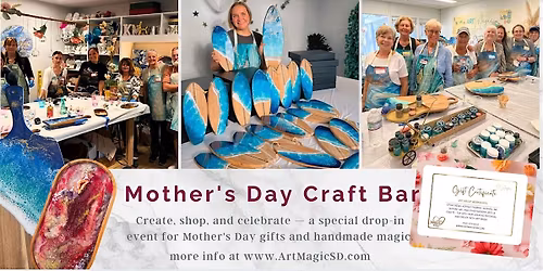 Mother's Day Craft Bar at Art Magic Studio