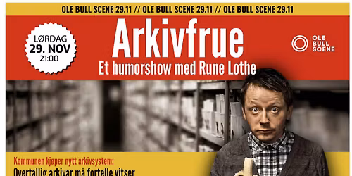 ARKIVFRUE MED RUNE LOTHE OG STAND UP BERGEN