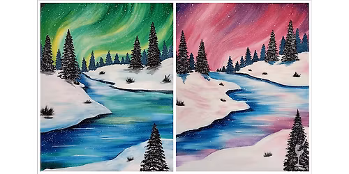 Bright Northern Lights - Paint and Sip in San Antonio | Classpop!\u2122