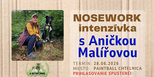 4AP NOSEWORK intenz\u00edvka s ANNOU MAL\u00cd\u0158OVOU
