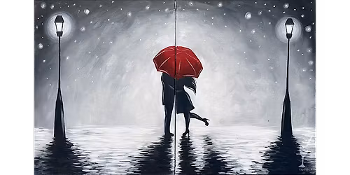 Rainy Romance Kiss - Paint and Sip in Houston | Classpop!\u2122