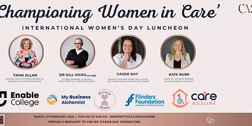 International Women's Day Luncheon "Championing Women Working in Care"