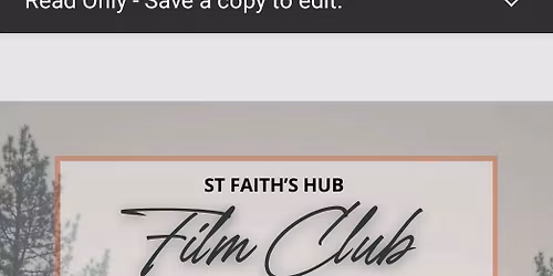 St Faith's Hub Film Club 