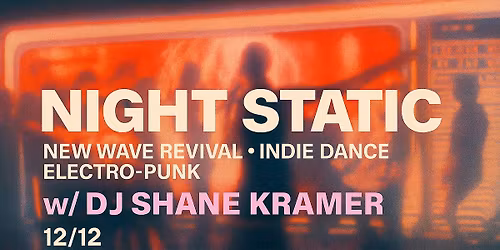 NIGHT STATIC \u2014 POST-PUNK DISCO & INDIE SLEAZE