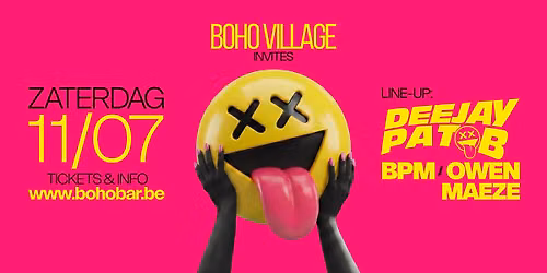 BOHO VILLAGE INVITES DEEJAY PAT B \ud83d\ude35\u200d\ud83d\udcab