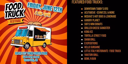 Grove City Town Center Food Truck Festival and Movie Night