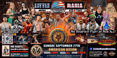 Manteno, IL -  Little Mania Mini Wrestling @ American Legion