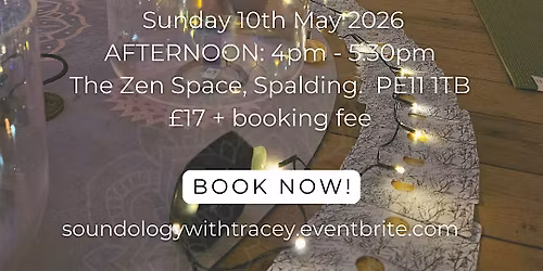 Afternoon Sound Bath With Guided Meditation - May 10th 2026