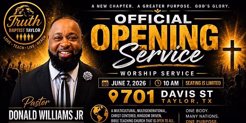 Offical Opening Worship Service 