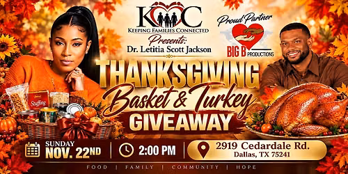 OH GIVE THANKSGIVING BASKET & TURKEY \\GIVEAWAY