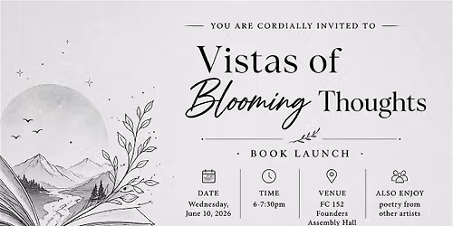 Vistas of Blooming Thoughts: Book Launch