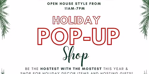 EYD Christmas D\u00e9cor Pop Up Shop Open House Event