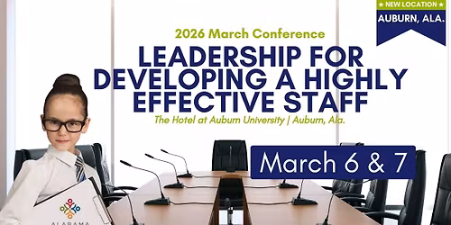 2026 March Conference: Leadership for Developing a Highly Effective Staff