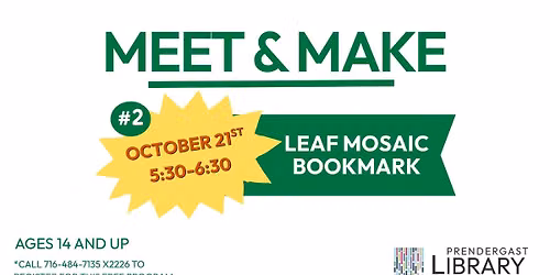 Meet & Make: Leaf Mosaic Bookmarks