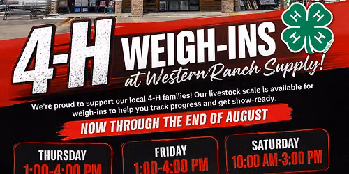 4H Weigh-in - Great Falls