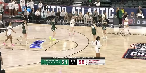 Fairfield Stags at Manhattan Jaspers Mens Basketball