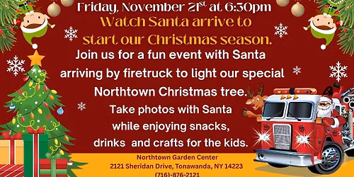 SANTA TREE LIGHTING CEREMONY. 