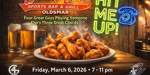 Hit Me Up RETURNS to Whiskey Wings OLDSMAR