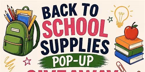Back To School Supplies Pop-UP Giveaway