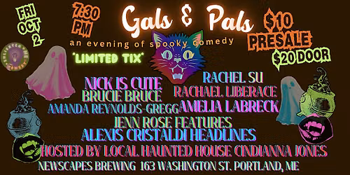 GALS & PALS: An Evening of Spooky Comedy