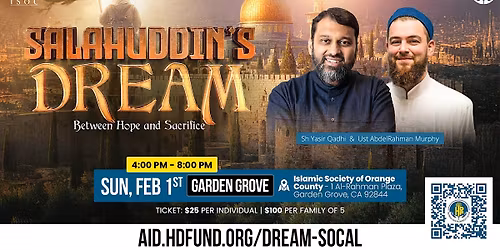 Salahuddin\u2019s Dream: Between Hope and Sacrifice - Garden Grove