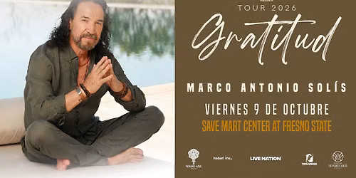 Marco Antonio Sol\u00eds: Gratitud  Tour 2026