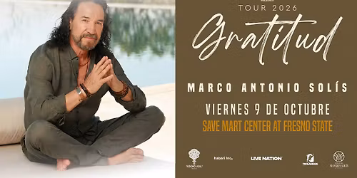 Marco Antonio Sol\u00eds: Gratitud  Tour 2026