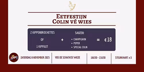 Eetfestijn Colin v\u00e9 Wies