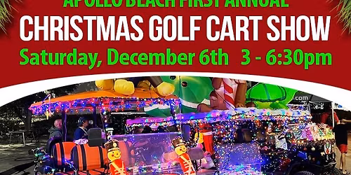 Apollo Beach Christmas Golf Cart Show!
