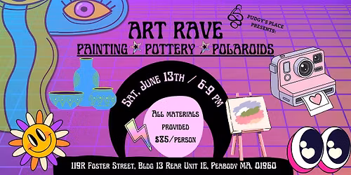 ART RAVE - Pottery, Painting, & Polaroids! (6\/13; 6-9pm) Craft Art Night!
