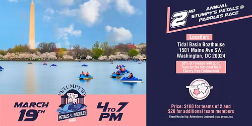 2nd Annual Stumpy\u2019s Petals & Paddles Race \ud83c\udf38