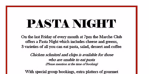 Pasta Night