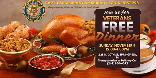 Veterans Free Dinner