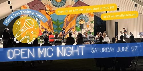 Summer Open Mic Night - Noche de Microfono Abierto del Verano