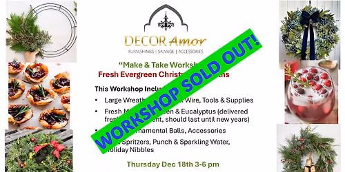 Make & Take Workshop: Fresh Evergreen Wreaths!