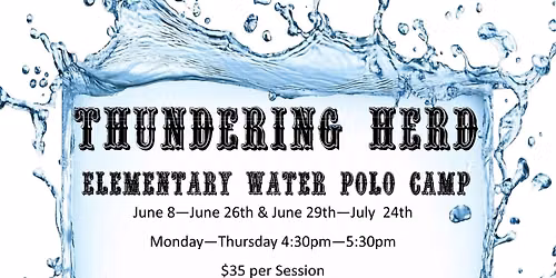 Thundering Herd elementary school Water Polo camp